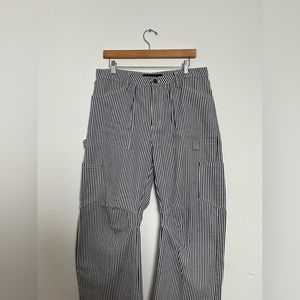 LIONESS STRIPED CARGO PANTS